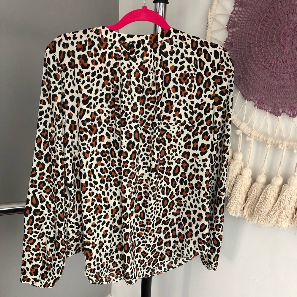 Talbots Cheetah/Leopard Print Button Blouse - image 6